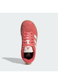 Adidas - Buty VL Court 3.0 Kids. Kolor: biały, czerwony, wielokolorowy. Materiał: zamsz, materiał