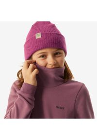 WEDZE - Bluza narciarska i snowboardowa dla dzieci Wedze 100. Kolor: fioletowy. Materiał: dzianina, poliester, polar. Sezon: zima. Sport: narciarstwo, snowboard