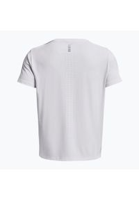 T-shirt do biegania męska Under Armour Iso-Chill Laser Heat. Kolor: biały, pomarańczowy, wielokolorowy