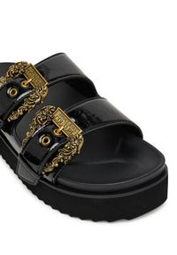 Versace Jeans Couture Klapki 80VA3SM1 ZS190 899 Czarny. Kolor: czarny. Materiał: skóra #4