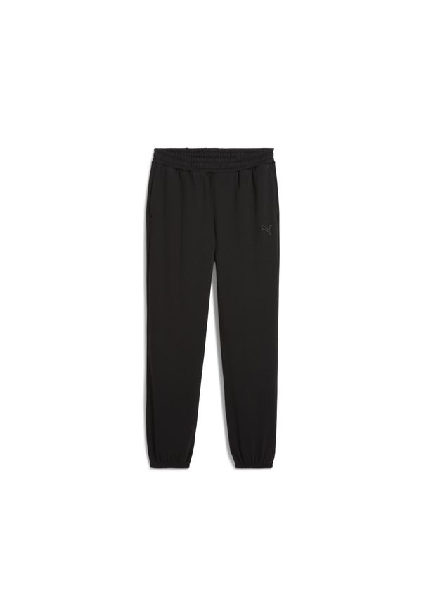 Puma - Spodnie dresowe unisex Essentials Elevated PUMA Black. Kolor: czarny. Materiał: dresówka