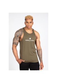 GORILLA WEAR - Tank top fitness męski Gorilla Weat Carter Stretch. Kolor: zielony #1