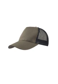 ATLANTIS - 5panelowa Czapka Trucker Rapper Cotton. Kolor: zielony