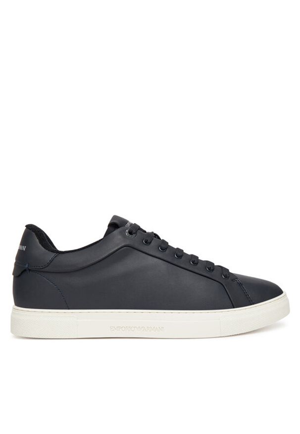 Emporio Armani Sneakersy EM003844 AF20004 U8139 Granatowy. Kolor: niebieski. Materiał: skóra