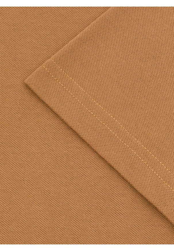 Pako Lorente - PAKO LORENTE – Męski t-shirt polo w kolorze beżowym. Okazja: na co dzień. Typ kołnierza: polo. Kolor: beżowy, brązowy, zielony. Materiał: poliester, bawełna. Styl: casual