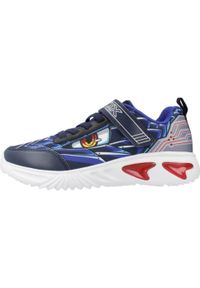 Geox - Buty GEOX J ASSISTER BOY Niebieski. Kolor: niebieski. Materiał: tkanina, syntetyk. Sport: turystyka piesza #2