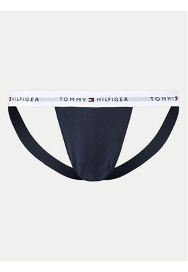 TOMMY HILFIGER - Tommy Hilfiger Komplet 3 par slipów Jock Strap UM0UM03377 Granatowy. Kolor: niebieski. Materiał: bawełna