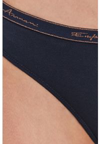 Emporio Armani Underwear - Emporio Armani Brazyliany (2-pack) kolor granatowy. Kolor: niebieski #5