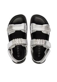 Guess Sandały FLJFBL LEL03 Srebrny. Kolor: srebrny. Materiał: skóra #5