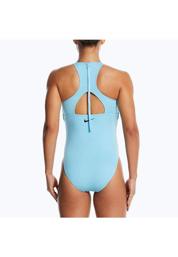Strój pływacki jednoczęściowy damski Nike Hydralock Fusion Inclusive. Kolor: niebieski