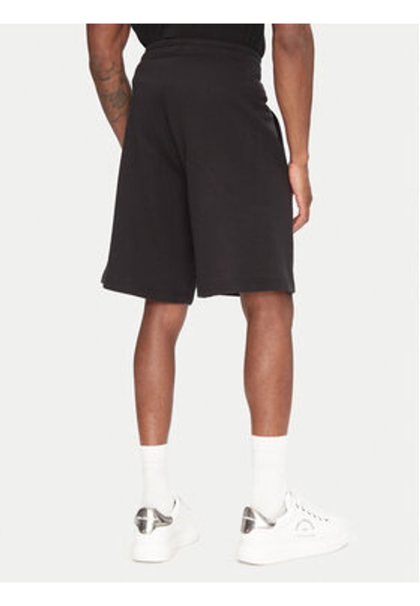 Just Cavalli Szorty sportowe 78OADT07 Czarny Regular Fit. Kolor: czarny. Materiał: bawełna. Styl: sportowy