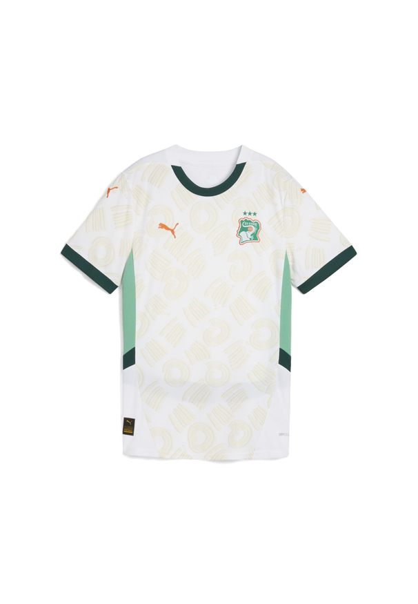 Puma - Damska koszulka wyjazdowa Wybrzeża Kości Słoniowej 2025 PUMA. Kolor: zielony, wielokolorowy, biały. Sport: piłka nożna