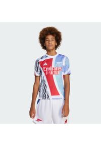 Adidas - Koszulka Arsenal 24/25 Pre-Match Kids. Kolor: czerwony, czarny, wielokolorowy, biały. Materiał: materiał. Sport: piłka nożna #1
