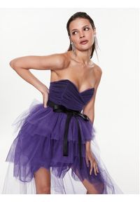 Pinko Sukienka koktajlowa Bali 100247 Y4BK Fioletowy Regular Fit. Kolor: fioletowy. Materiał: syntetyk. Styl: wizytowy #2