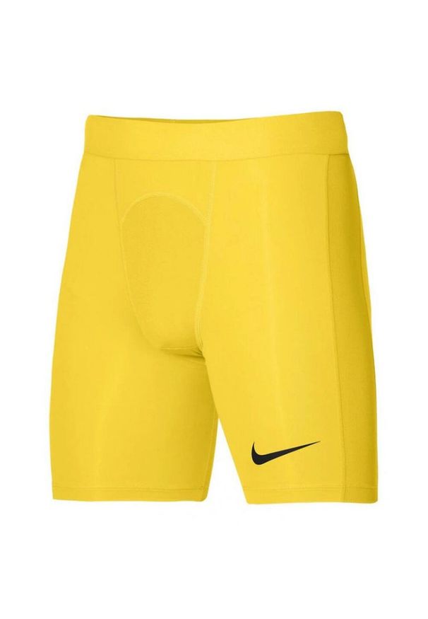 Nike - Męskie Spodenki Kompresyjne Pro Strike DriFIT. Kolor: żółty. Sport: turystyka piesza