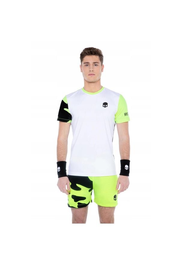 HYDROGEN - Koszulka tenisowa męska Hydrogen Camo Tech. Kolor: biały. Sport: tenis