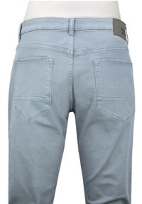 Bawełniane Spodnie Chinos, Regular - Pako Jeans - Niebieskie. Okazja: na spotkanie biznesowe, do pracy. Kolor: niebieski. Materiał: elastan, bawełna. Styl: klasyczny, biznesowy #5