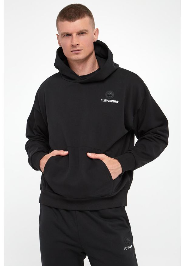 Plein Sport - Bluza męska z kapturem PLEIN SPORT. Typ kołnierza: kaptur. Styl: sportowy