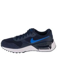 Buty Nike Air Max System Gs DQ0284-400 niebieskie. Okazja: na co dzień. Zapięcie: sznurówki. Kolor: niebieski. Materiał: materiał, guma. Model: Nike Air Max #5