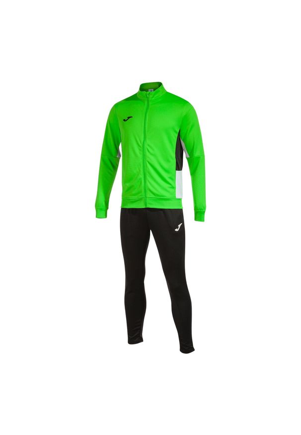 Dziecięcy dres Joma Danubio II. Kolor: czarny, niebieski, wielokolorowy. Materiał: dresówka. Styl: elegancki, sportowy