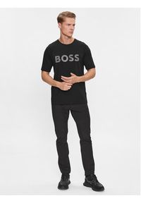 BOSS - Boss T-Shirt Tee 8 50501195 Czarny Regular Fit. Kolor: czarny. Materiał: bawełna #3