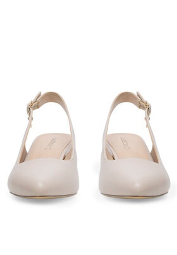 Lasocki Czółenka WYL3095-7Z-L Beżowy. Kolor: beżowy. Materiał: skóra