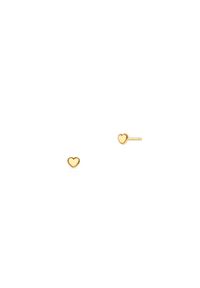 W.KRUK - Kolczyki złote serca. Materiał: złote. Kolor: złoty. Wzór: aplikacja