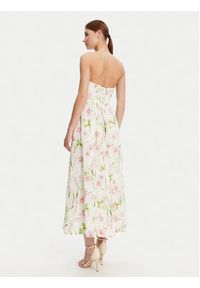 BARDOT Sukienka koktajlowa 58164DB3 Biały Regular Fit. Kolor: biały. Styl: wizytowy