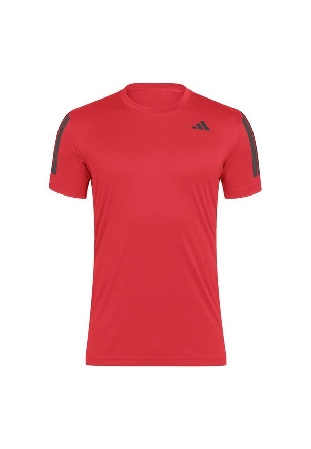 Adidas - Koszulka Club Tennis Climacool 3-Stripes. Kolor: czerwony. Technologia: ClimaCool (Adidas). Sport: tenis
