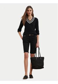Lauren Ralph Lauren - LAUREN RALPH LAUREN Szorty materiałowe 200661653004 Czarny Regular Fit. Kolor: czarny. Materiał: bawełna #4
