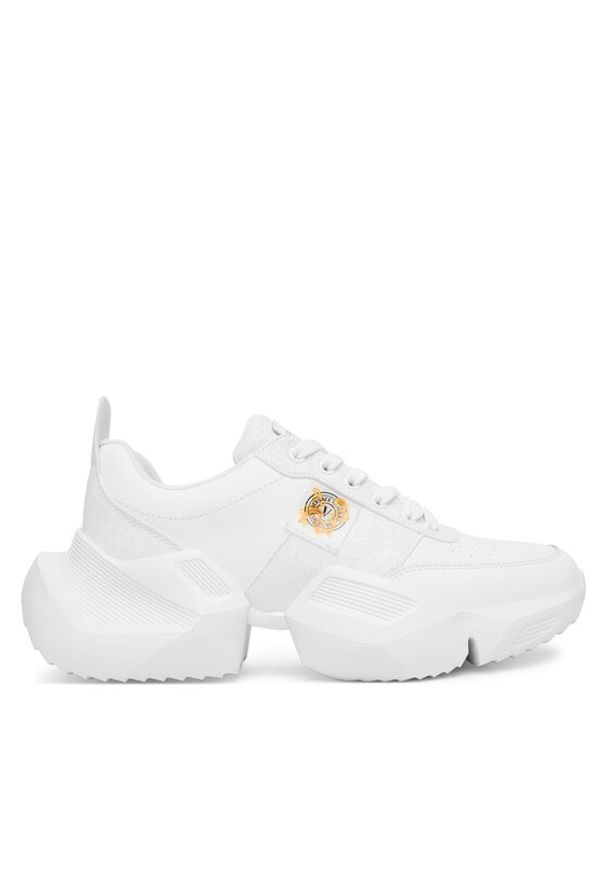 Versace Jeans Couture Sneakersy 80VA3SU8 ZPB80 3 Biały. Kolor: biały. Materiał: skóra