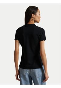 Polo Ralph Lauren Polo 211870245005 Czarny Slim Fit. Typ kołnierza: polo. Kolor: czarny. Materiał: bawełna #4