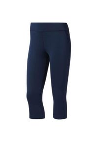 Spodnie treningowe damskie Reebok Wor PP Capri. Kolor: niebieski. Sport: fitness #1