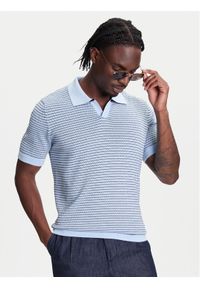 United Colors of Benetton - United Colors Of Benetton Polo 1094K301J Niebieski Regular Fit. Typ kołnierza: polo. Kolor: niebieski. Materiał: bawełna #1