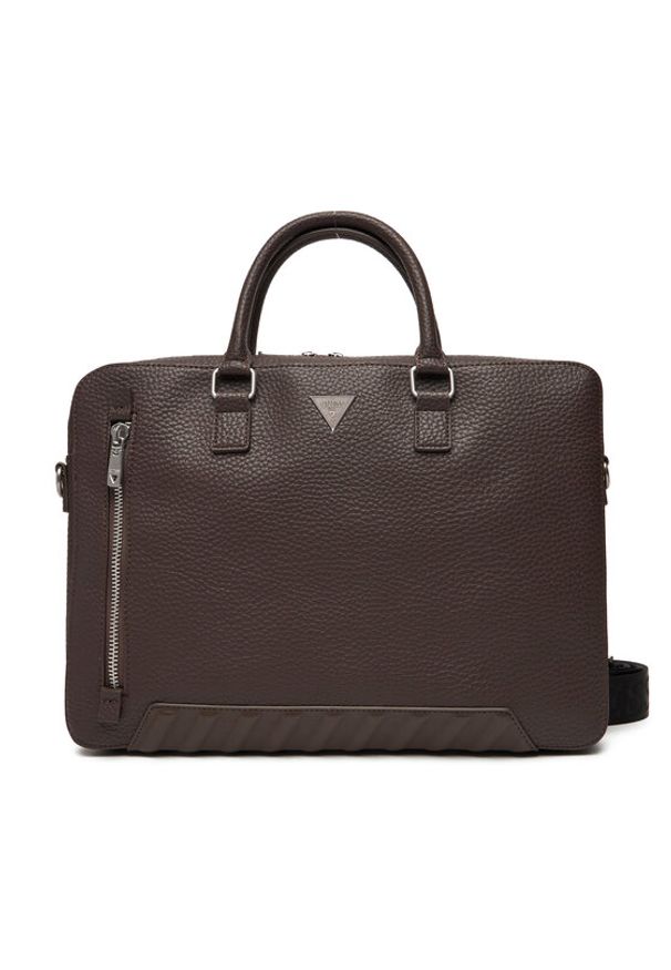 Guess Torba na laptopa HMTOLG P5447 Brązowy. Kolor: brązowy. Materiał: skóra
