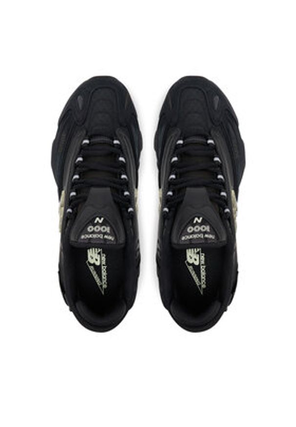 New Balance Sneakersy M1000BBV Czarny. Kolor: czarny. Materiał: skóra, zamsz
