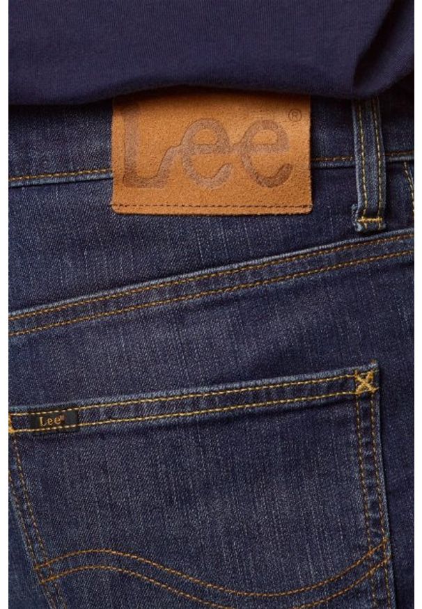Lee - LEE BROOKLYN STRAIGHT MĘSKIE SPODNIE JEANSOWE DARK STONE L452JJSG 112110145