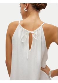 Vero Moda Sukienka letnia Mymilo 10303634 Biały Regular Fit. Kolor: biały. Materiał: wiskoza. Sezon: lato #4