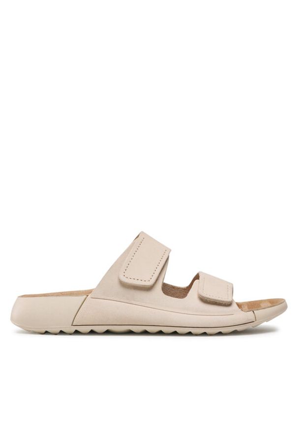 ecco - ECCO Klapki 2ND Cozmo W 20682302378 Beżowy. Kolor: beżowy. Materiał: nubuk, skóra