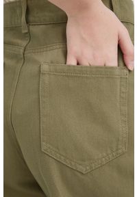 Sisley Jeansy damskie high waist. Stan: podwyższony. Kolor: zielony #4