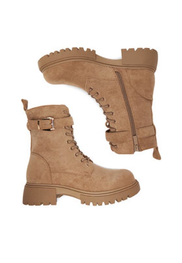 DeeZee Trzewiki 5699 Beżowy. Kolor: beżowy. Materiał: materiał