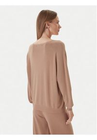 Kontatto Sweter 3M0820C Beżowy Regular Fit. Kolor: beżowy. Materiał: syntetyk #5