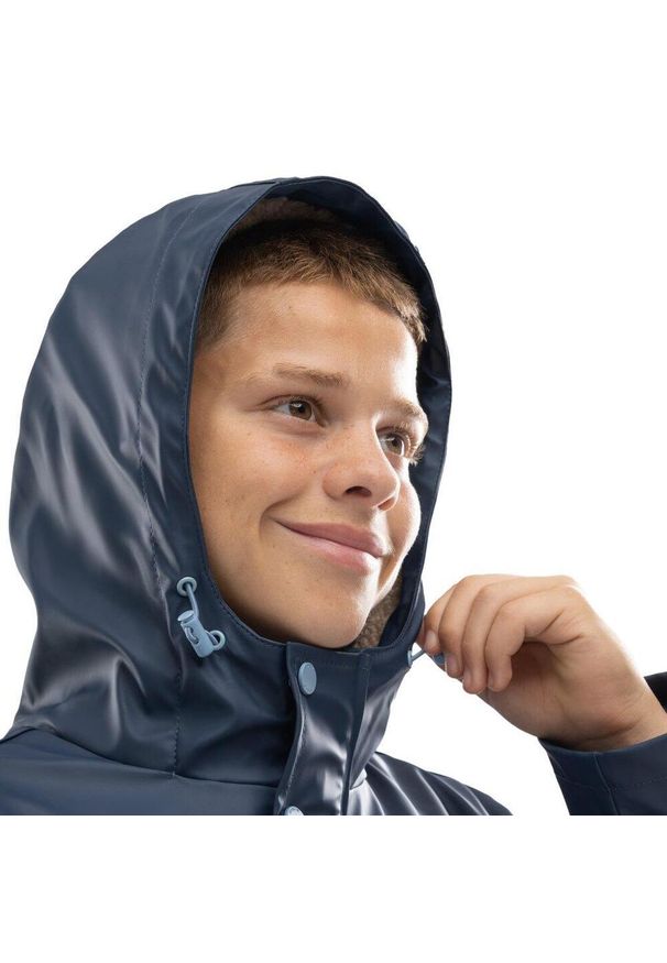 SIROKO - Chłopięca wodoodporna kurtka przeciwdeszczowa Lifestyle Siroko Planet. Kolor: niebieski. Materiał: tkanina