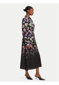Desigual Sukienka koszulowa Camisero Acrilica 25WWVW11 Czarny Regular Fit. Kolor: czarny. Materiał: wiskoza. Typ sukienki: koszulowe