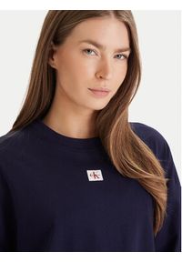 Calvin Klein Jeans T-Shirt LV047D204G Fioletowy Oversize. Kolor: fioletowy. Materiał: bawełna #5