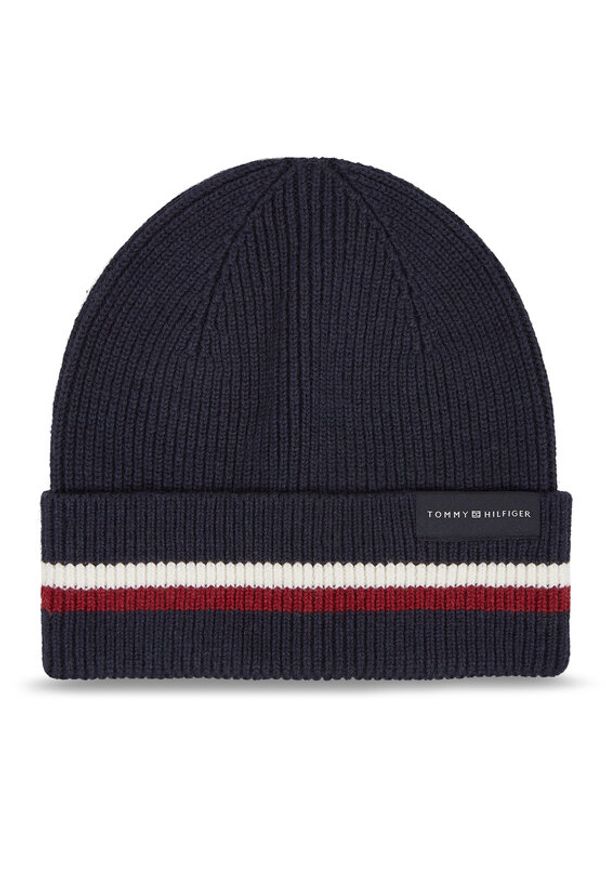 TOMMY HILFIGER - Czapka Tommy Hilfiger. Kolor: niebieski