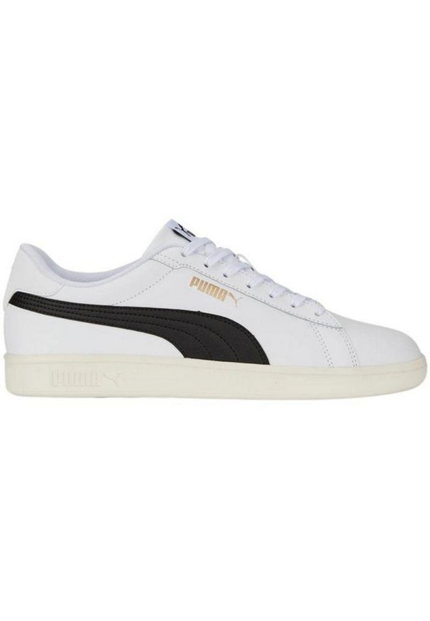 Puma - Skórzane Buty Treningowe Dla Dorosłych Unisex Smash 3.0. Kolor: czarny, wielokolorowy, biały. Materiał: skóra. Sezon: zima