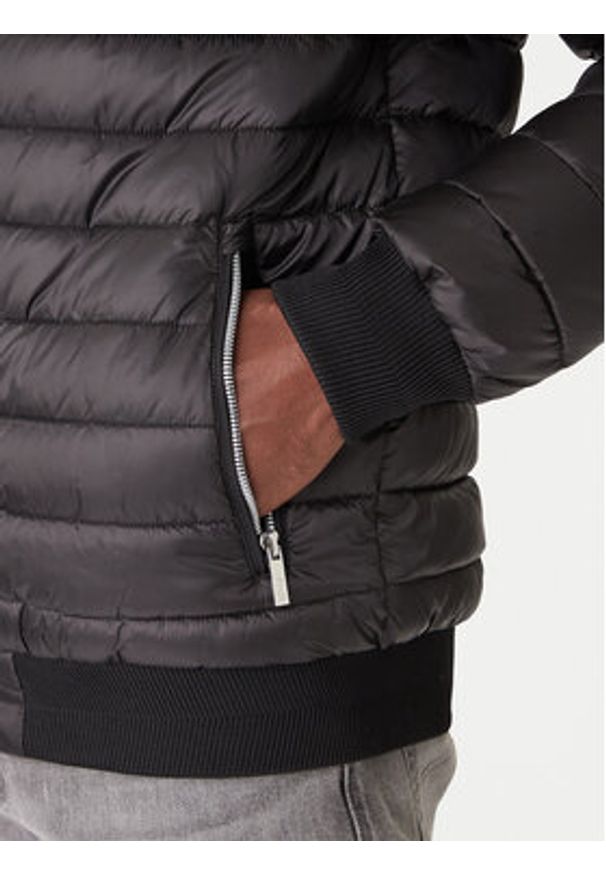 Karl Lagerfeld - KARL LAGERFELD Kurtka zimowa 505033 554587 Czarny Regular Fit. Typ kołnierza: dekolt w karo. Kolor: czarny. Materiał: syntetyk. Sezon: zima