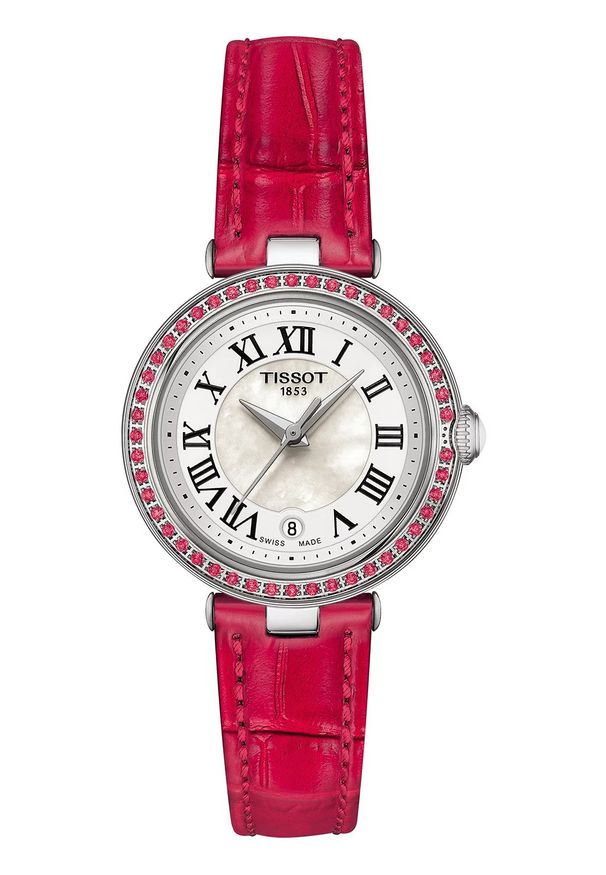 Zegarek Damski TISSOT Bellissima Small Lady T126.010.66.113.00. Materiał: skóra. Styl: elegancki