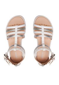 Geox Sandały J Sandal Karly Girl J7235D 054AJ C1Z1N S Biały. Kolor: biały #4